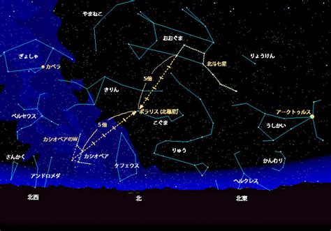 北極星位置|星座図鑑・北極星の探し方